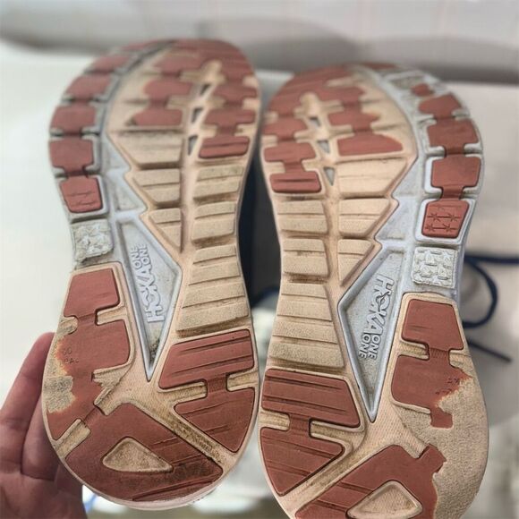 HOKA One One Gaviota 3 Women’s Running Shoes Navy Pink 8.5B Stability Trainer - Picture 7 of 9